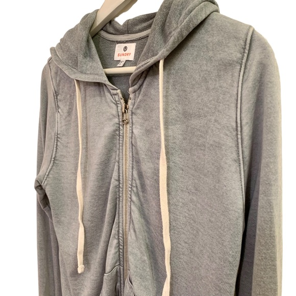 Anthropologie Sundry Full Zip Hoodie Size Medium - Picture 3 of 10